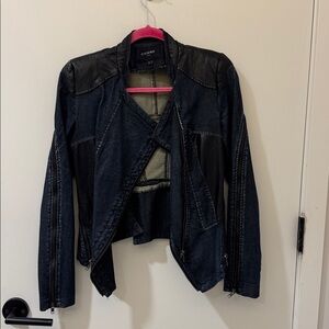 Comme Jean and Faux Leather Jacket